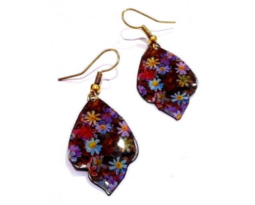 FLORAL - Contemporary Women Earrings Jewelry Hook Drop Dangle Fashion Gift N48